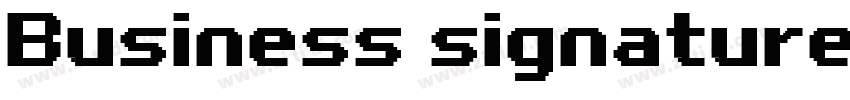 Business signature字体转换